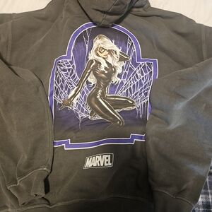 Darc Sport Marvel Hero Elite Black Cat Wolves Graphic Pullover Hoodie